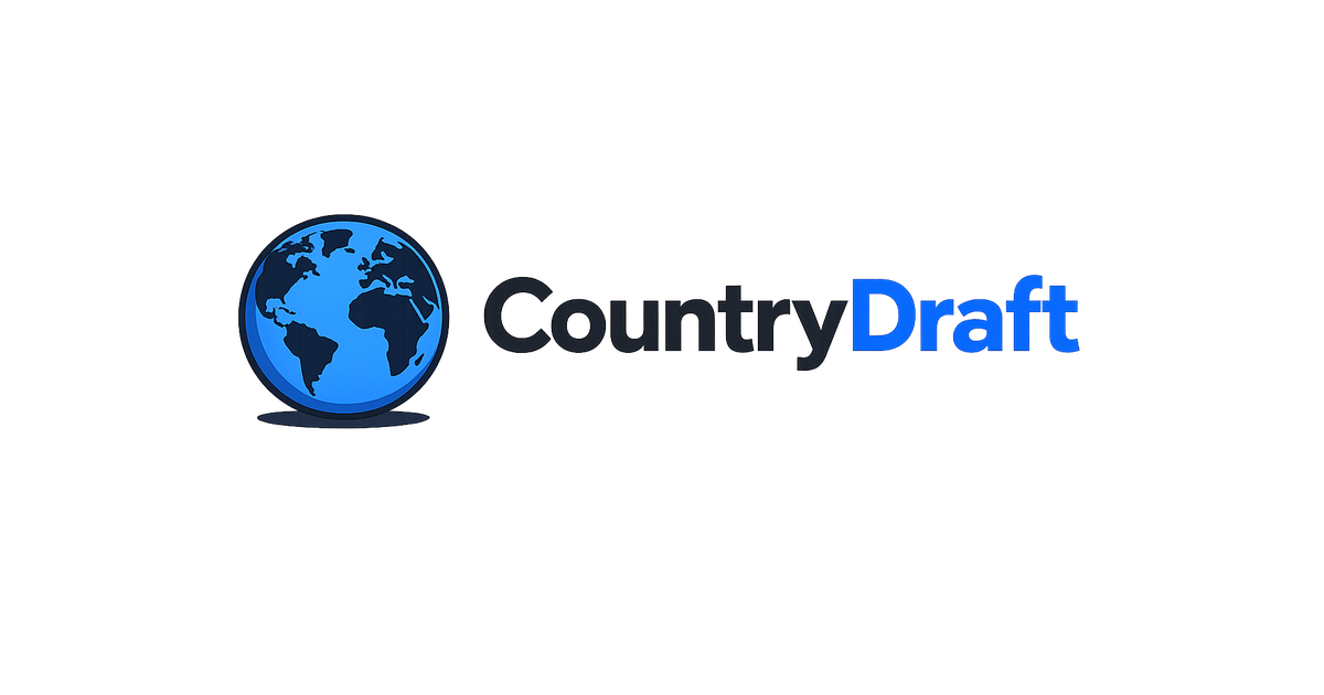 CountryDraft - Guess where a country ranks in a specific category logo